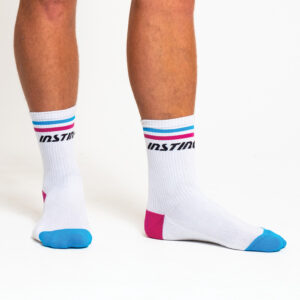 Retro Crew Socks | White Striped