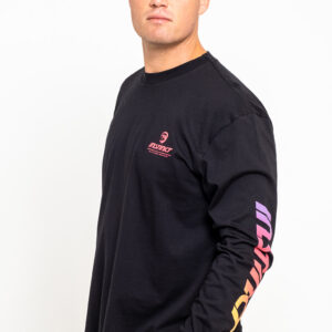 Spectrum Long Sleeve Tee | Black-Electric Pink